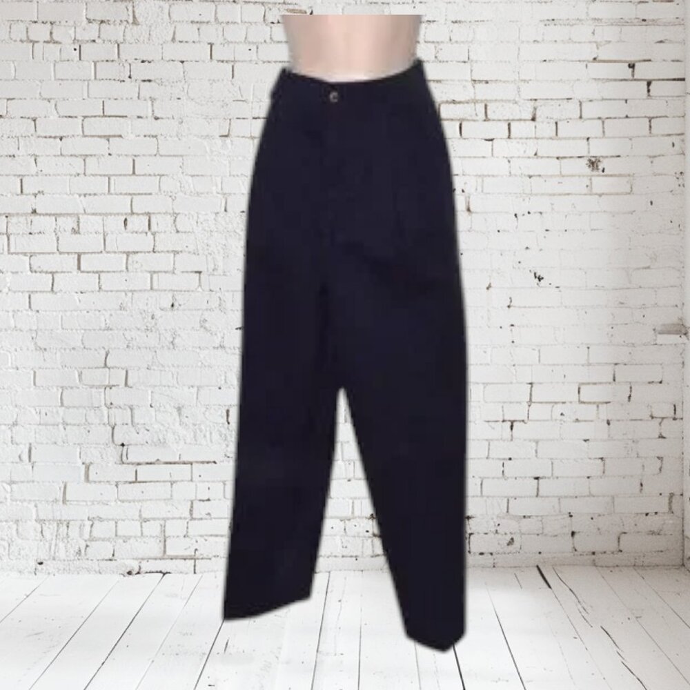 =NWT Liz Claiborne Liz Sport Pleated Navy Petite Trouser Pants Shot